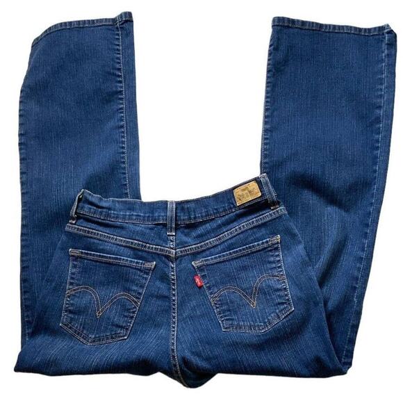 Levi's 512 Jeans Women Sz 12 Petite Medium Perfectly Slimming Stretch Blue Denim - Picture 8 of 10